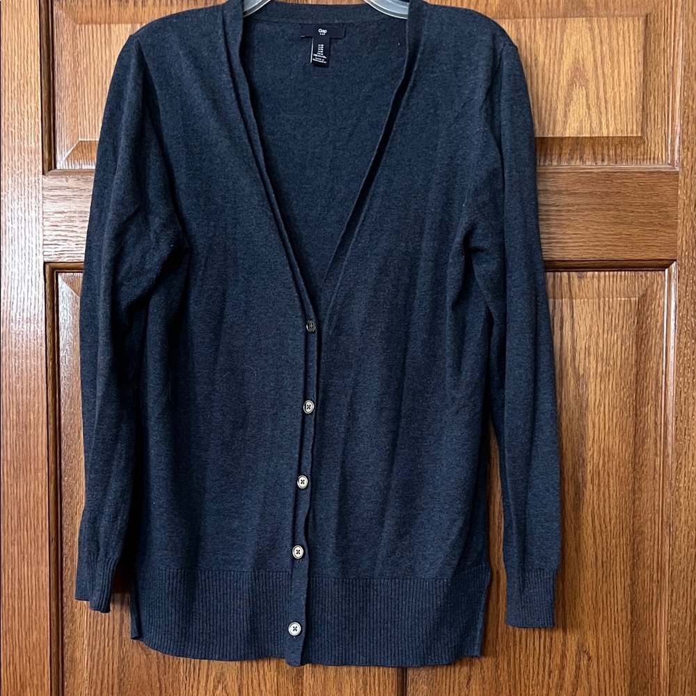 GAP Women's Dark Blue Cardigan Sweater